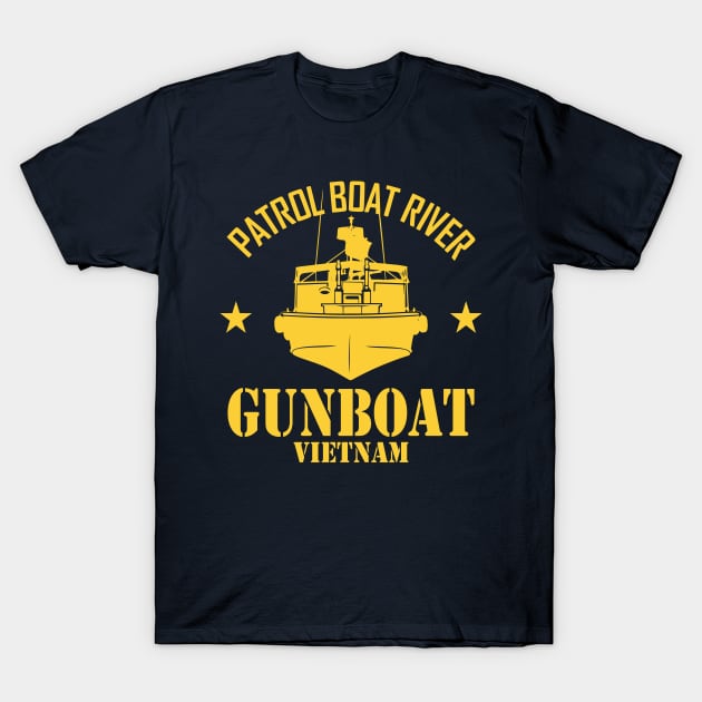 Patrol Boat River PBR - Gunboat Vietnam T-Shirt by TCP